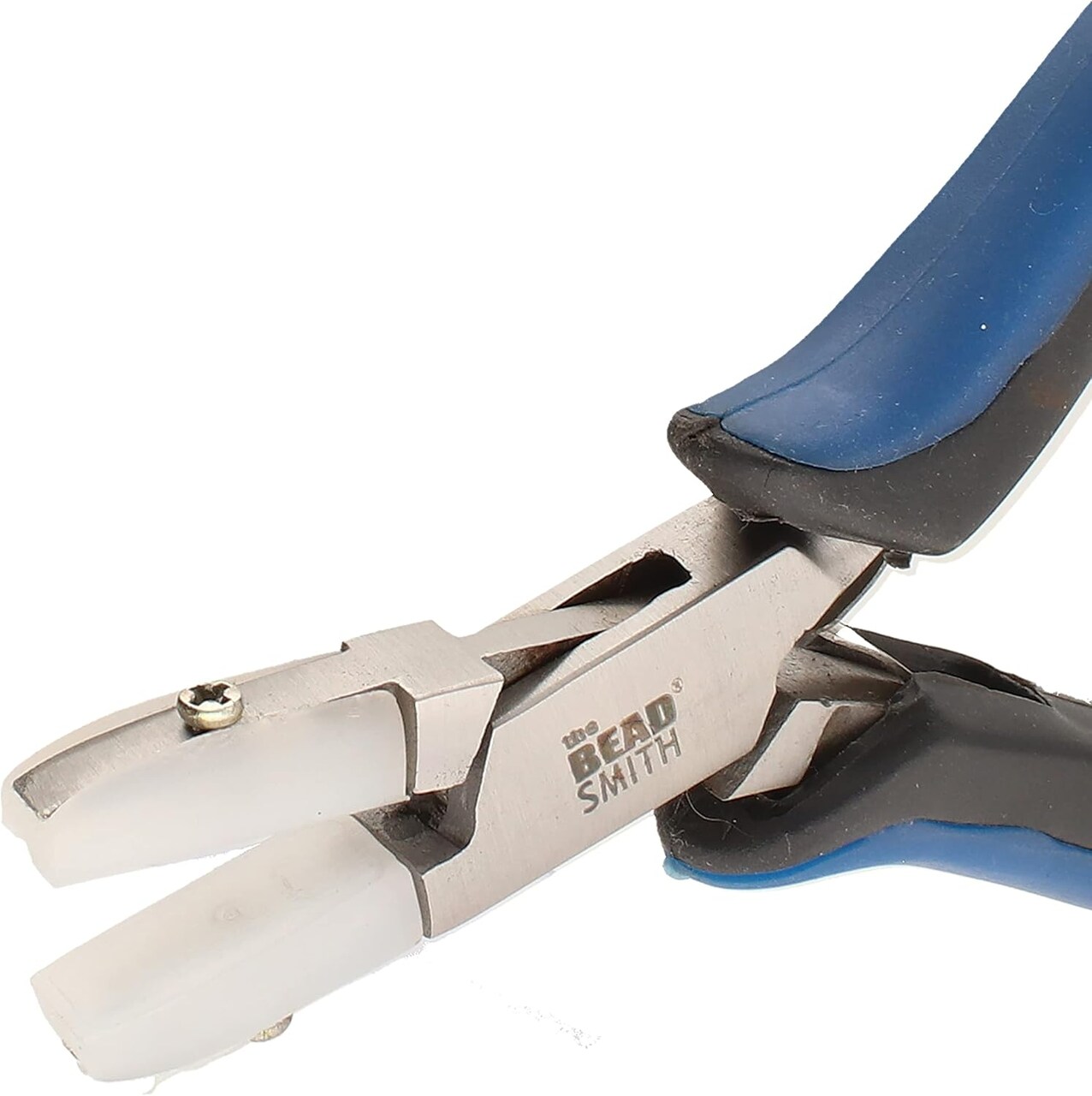 The Beadsmith Stepped Plied with Interchangeable Nylon Jaws – Comfort Grip Handle with Double Leaf Springs – Jewelry Making Tool for Bending & Shaping Wire